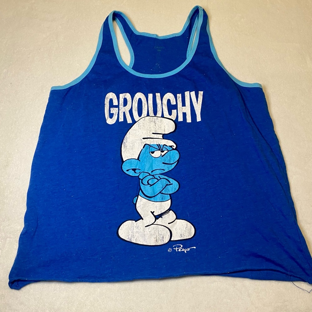 Smurfs Grouchy Tank Top